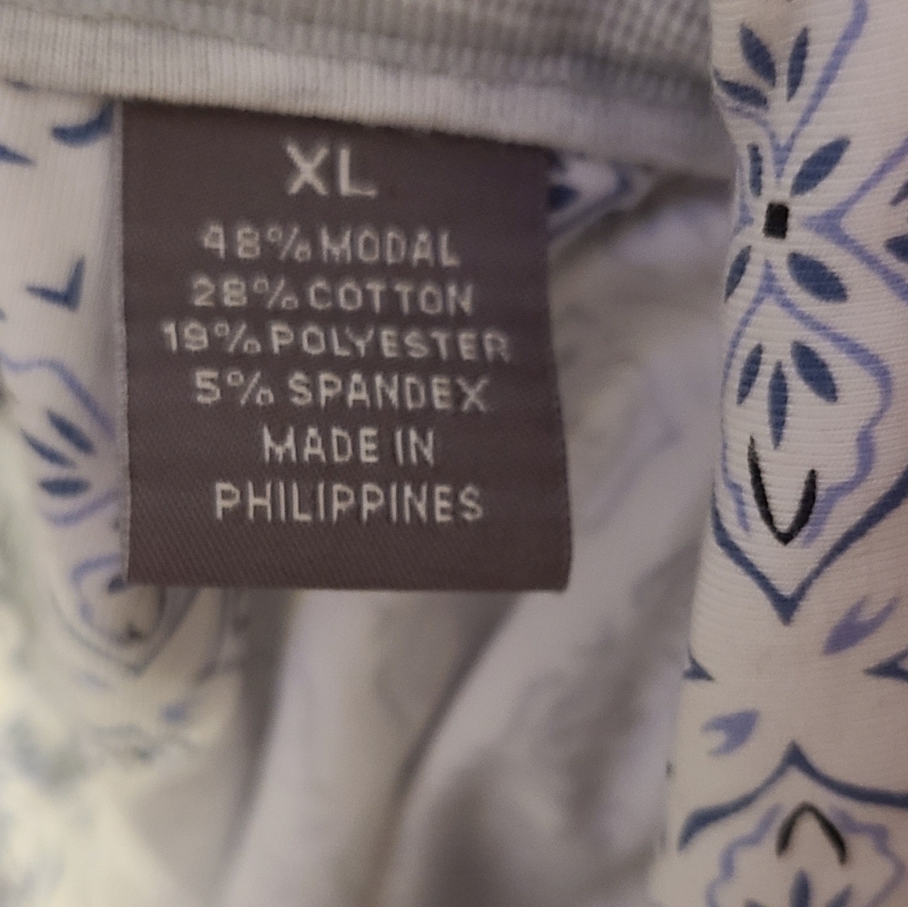 Daniel Cremieux Men's polo blue white shirt size XL - Picture 3 of 4